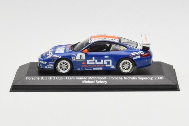 Porsche 911 997 GT3 Cup #8 M. Schrey Team Konrad Motorsport Porsche Michelin Supercup 2006 Minichamps 1:43 WAP02013217 Druckg