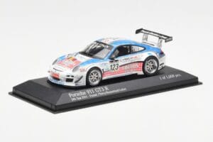 Porsche 911 997 GT3 R Cybernet #123 Fumal / Thiry / Rosenlad / Lefort 24 Hours of Spa 2011 Minichamps 1:43 400118923 Druckgus — Bild 2 von 4