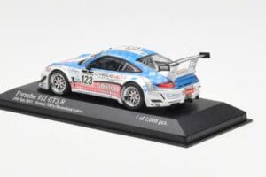 Porsche 911 997 GT3 R Cybernet #123 Fumal / Thiry / Rosenlad / Lefort 24 Hours of Spa 2011 Minichamps 1:43 400118923 Druckgus — Bild 3 von 4