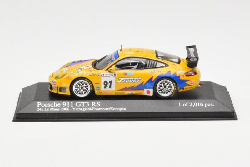 Porsche 911 997 GT3 RS T2M #91 Yamagishi / Fournoux / Konopka 24 Hours of Le Mans 2006 Minichamps 1:43 400066991 Druckguss