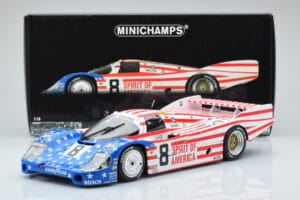 Porsche 956L Spirit of America #8 G. Follmer / J. Morton / K. Miller 24 Hours of Le Mans 1986 Minichamps 1:18 180866508 Druck — Bild 8 von 8