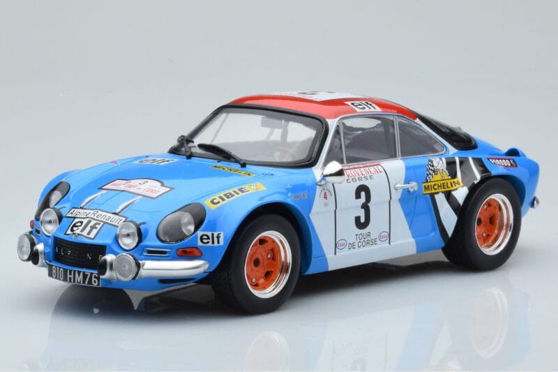 Alpine A110 #3 B. Darniche / A. Mahe Tour de Corse 1973 IXO 1:18 18RMC062B Druckguss