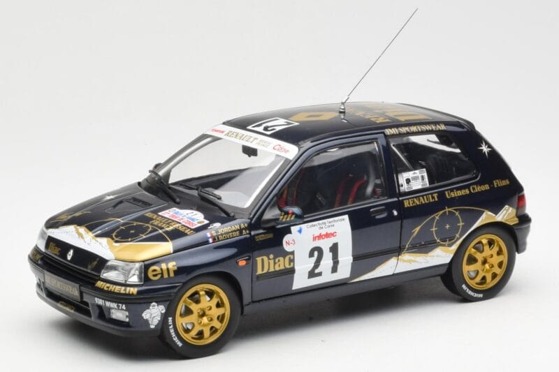 Renault Clio Williams DIAC #21 Jordan / Boyere Tour de Corse 1993 Norev 1:18 185228 Druckguss
