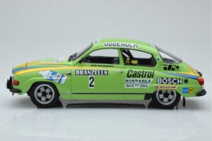 Saab 96 V4 #2 S. Blomqvist / H. Sylvan Rally Sweden 1976 IXO 1:18 18RMC085B Druckguss — Bild 3 von 6