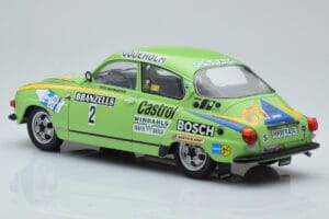 Saab 96 V4 #2 S. Blomqvist / H. Sylvan Rally Sweden 1976 IXO 1:18 18RMC085B Druckguss — Bild 5 von 6