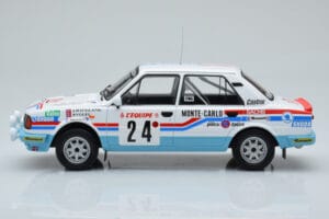 Skoda 130 L Night Version #24 J. Augland Rally Monte Carlo 1987 IXO 1:18 18RMC156 Druckguss — Bild 3 von 6