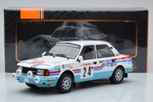 Skoda 130 L Night Version #24 J. Augland Rally Monte Carlo 1987 IXO 1:18 18RMC156 Druckguss — Bild 6 von 6