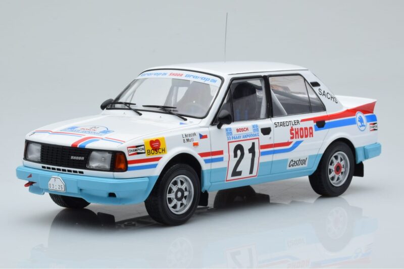 Skoda 130 LR #21 L. Krecek / B. Motl Rally Acropolis 1986 IXO 1:18 18RMC157A Druckguss