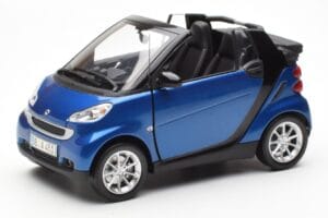 Smart Fortwo 451 Cabrio Blau & Schwarz Minichamps 1:18 150036330 Druckguss