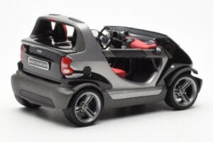 Smart Fortwo Crossblade Cabriolet Silber Schwarz Kyosho 1:18 13440 Druckguss — Bild 2 von 6