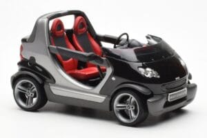 Smart Fortwo Crossblade Cabriolet Silber Schwarz Kyosho 1:18 13440 Druckguss — Bild 4 von 6