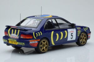 Subaru Impreza 555 #5 C. Sainz / L. Moya Tour de Corse 1995 IXO 1:18 18RMC063A Druckguss — Bild 2 von 6