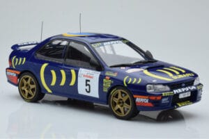 Subaru Impreza 555 #5 C. Sainz / L. Moya Tour de Corse 1995 IXO 1:18 18RMC063A Druckguss — Bild 4 von 6