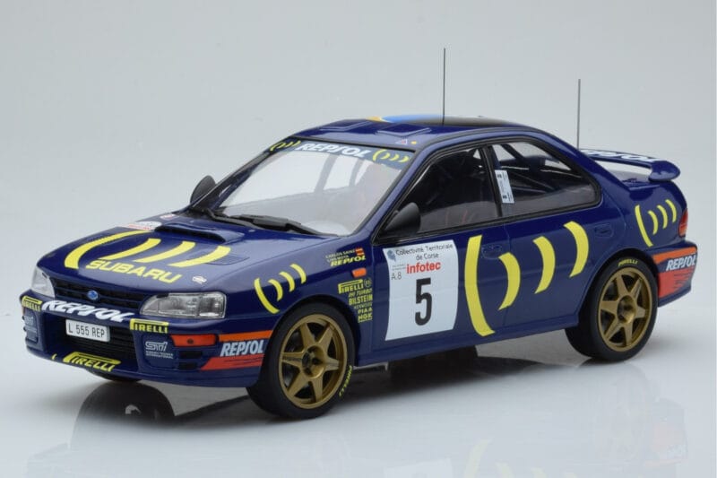 Subaru Impreza 555 #5 C. Sainz / L. Moya Tour de Corse 1995 IXO 1:18 18RMC063A Druckguss