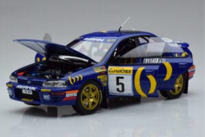Subaru Impreza #5 C. Sainz / L. Moya 2nd Place Rally Monte Carlo 1995 Kyosho 1:18 08962B Druckguss — Bild 2 von 9