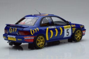 Subaru Impreza #5 C. Sainz / L. Moya 2nd Place Rally Monte Carlo 1995 Kyosho 1:18 08962B Druckguss — Bild 3 von 9