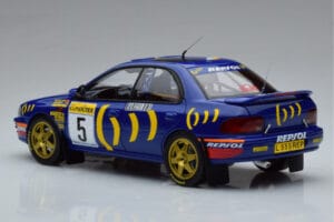 Subaru Impreza #5 C. Sainz / L. Moya 2nd Place Rally Monte Carlo 1995 Kyosho 1:18 08962B Druckguss — Bild 6 von 9