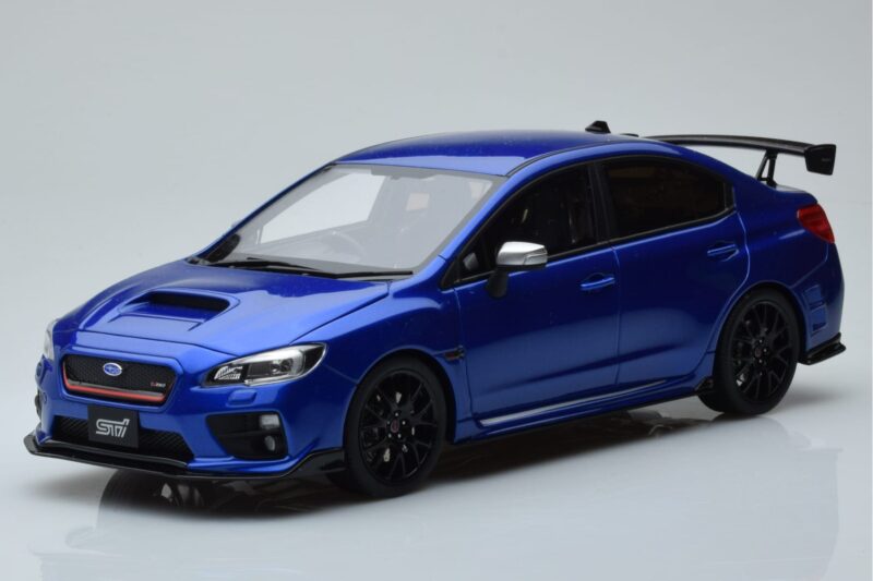 Subaru Impreza WRX STI Nurburgring Challenge Package Blau Kyosho 1:18 KSR18021BL Resin
