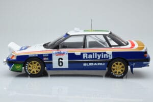 Subaru Legacy RS Night Version #6 M. Alen / I. Kivimaki RAC Rally 1991 IXO 1:18 18RMC080A Druckguss — Bild 3 von 6