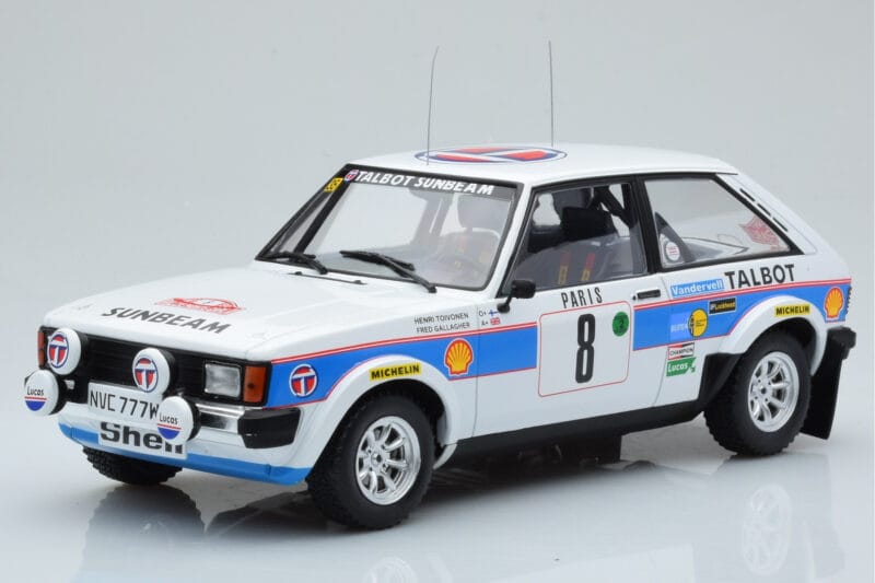 Talbot Sunbeam Lotus Night Version #8 H. Toivonen / P. White Rally Monte Carlo 1981 IXO 1:18 18RMC095B Druckguss