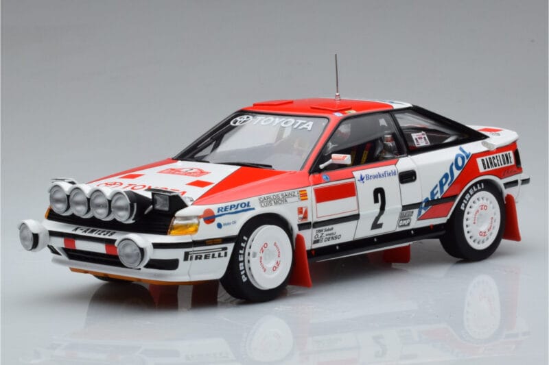 Toyota Celica GT-Four ST165 #2 C. Sainz / L. Moya Winner Rally Monte Carlo 1991 Kyosho 1:18 08961B Druckguss