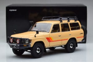 Toyota Land Cruiser 60 Beige Mit Optionalem Zubehör Kyosho 1:18 08956XBE Druckguss — Bild 12 von 12