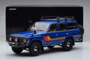 Toyota Land Cruiser 60 Blau Mit Optionalem Zubehör Kyosho 1:18 08956XBL Druckguss — Bild 11 von 11