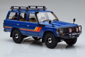 Toyota Land Cruiser 60 Blau Mit Optionalem Zubehör Kyosho 1:18 08956XBL Druckguss — Bild 5 von 11