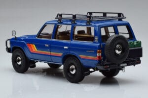 Toyota Land Cruiser 60 Blau Mit Optionalem Zubehör Kyosho 1:18 08956XBL Druckguss — Bild 6 von 11