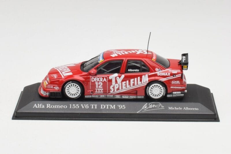 Alfa Romeo 155 V6 #12 M. Alboreto DTM 1995 Minichamps 1:43 430950312 Druckguss