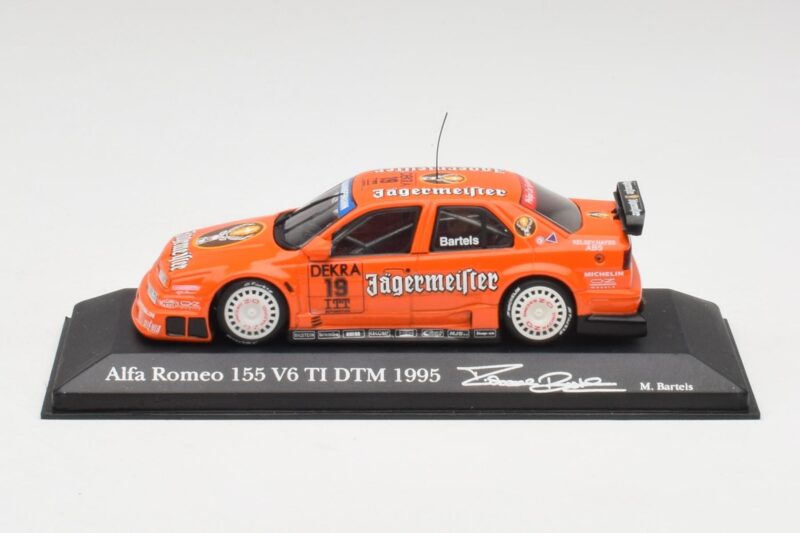 Alfa Romeo 155 V6 TI #19 Jagermeister M. Bartels DTM 1995 Minichamps 1:43 430950219 Druckguss