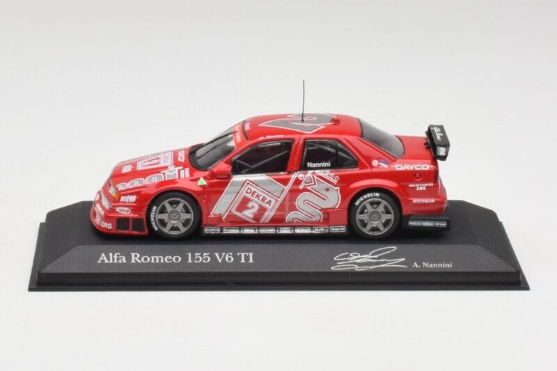 Alfa Romeo 155 V6 TI #2 Team Alfa Corse A. Nannini DTM 1994 Minichamps 1:43 430940202 Druckguss