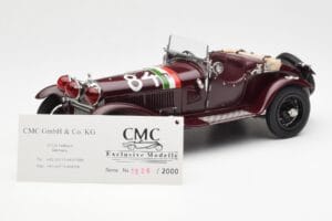 Alfa Romeo 1750 GS Spider #84 T. Nuvolari / B. Guidotti Mille Miglia Winner 1930 CMC 1:18 M-141 Druckguss