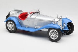 Alfa Romeo 2300 Spider Silberblau Bburago 1:18 3008 Druckguss — Bild 6 von 8