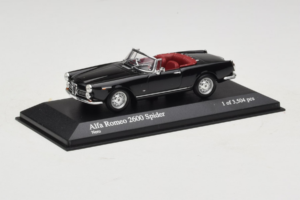 Alfa Romeo 2600 Spider Schwarz Minichamps 1:43 400120630 Druckguss — Bild 2 von 4