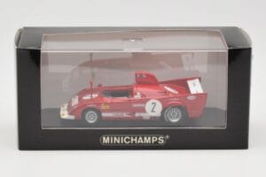 Alfa Romeo 33 TT 12 #2 A. Merzario / J. Laffite 1000km Monza Winner 1975 Minichamps 1:43 403751202 Druckguss — Bild 4 von 4