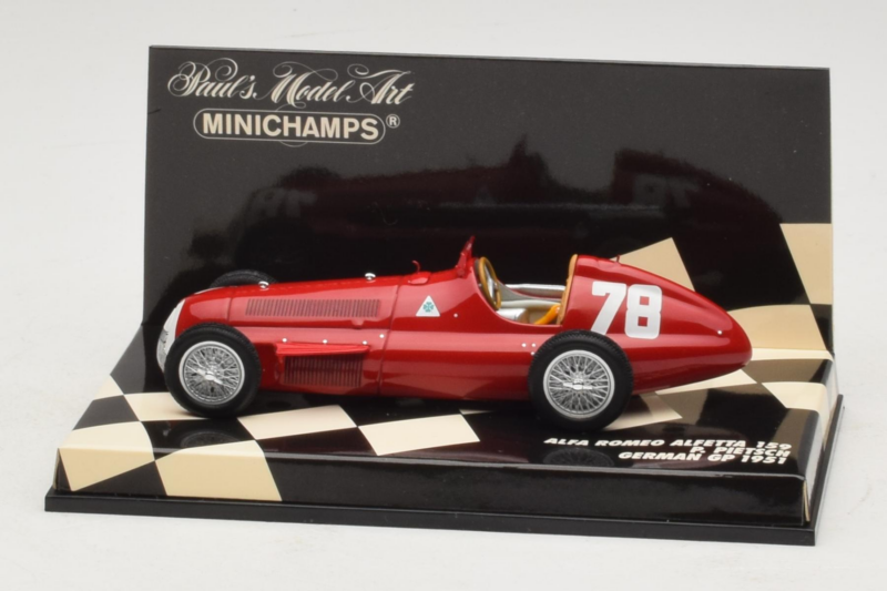 Alfa Romeo 159 Alfetta #78 P. Pietsch German GP 1951 Minichamps 1:43 400511278 Druckguss