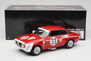Alfa Romeo GTA 1300 Junior #33 T. Hezemans / G. van Lennep Hezemans Jarama 1972 Minichamps 1:18 100721233 Druckguss — Bild 8 von 8