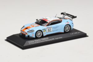Aston Martin DBRS9 Gulf #92 T. Enge / Lechner VLN 250 Nurburgring 2008 Minichamps 1:43 400081392 Druckguss — Bild 2 von 4