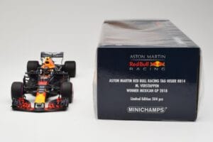 Aston Martin Red Bull Racing RB14 Tag Heuer #33 M. Verstappen Mexican GP 2018 Minichamps 1:18 110181933 Druckguss — Bild 6 von 6
