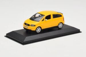 Audi A2 8Z Gelb Minichamps 1:43 AUDI005 Druckguss — Bild 2 von 4