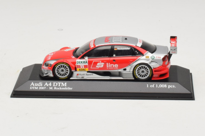 Audi A4 DTM #11 M. Rockenfeller Audi Sport Team Phoenix DTM 2007 Minichamps 1:43 400079611 Druckguss