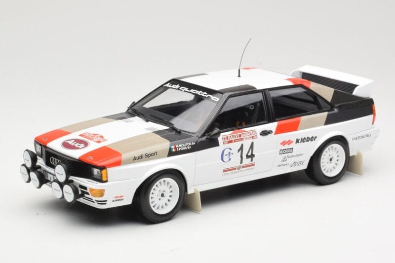Audi Quattro #14 M. Mouton / F. Pons Winners Rally Sanremo 1981 Minichamps 1:18 155811114 Druckguss