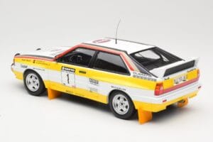 Audi Quattro A2 Audi Sport #1 W. Röhrl / C. Geistdörfer DNF Sanyo Rally of New Zealand 1984 Minichamps 1:18 155841101 Druckgu — Bild 5 von 6