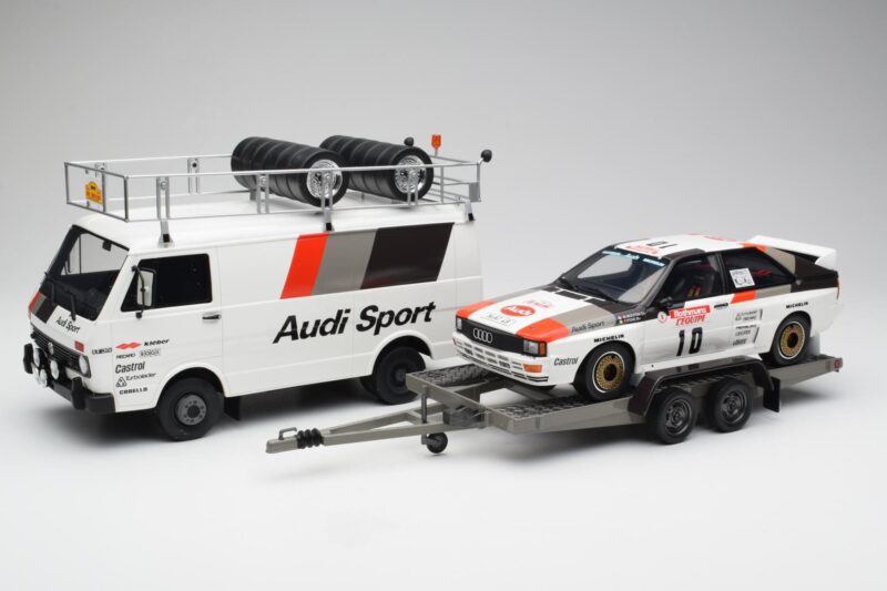 Audi Quattro A2 M. Mouton / F. Pons Tour de Corse 1983 Mit VW LT35 Otto 1:18 OT418 Resin