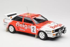 Audi Quattro A2 #2 B. Waldegård / H-T. Thorszelius Belga Team Winners Boucles de Spa 1985 Minichamps 1:18 155851102 Druckguss — Bild 4 von 6