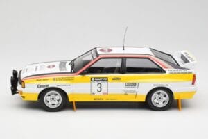 Audi Quattro A2 #3 S. Blomqvist / B. Cederberg Audi Sport Winners Sanyo Rally of New Zealand 1984 Minichamps 1:18 155841103 D — Bild 3 von 6
