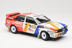 Audi Quattro A2 Schmidt Motorsport #2 H. Demuth / W. Lux Winners Hunsrück Rally 1984 Minichamps 1:18 155841102 Druckguss — Bild 4 von 6