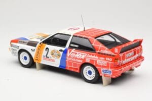 Audi Quattro A2 Schmidt Motorsport #2 H. Demuth / W. Lux Winners Hunsrück Rally 1984 Minichamps 1:18 155841102 Druckguss — Bild 5 von 6