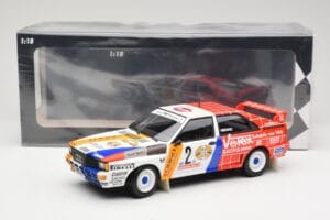 Audi Quattro A2 Schmidt Motorsport #2 H. Demuth / W. Lux Winners Hunsrück Rally 1984 Minichamps 1:18 155841102 Druckguss — Bild 6 von 6